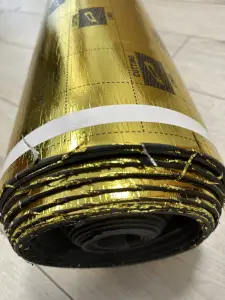 Фото Подложка A Step  рулон 3 мм Optima Gold >100 КПа (с пароизол.,оверлапом) 