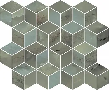 Добор к плитке Kerama Marazzi Джардини (Мозаика настенная T017\14025 Джардини зеленый мозаичный глянцевый 45 х 37,5 см)