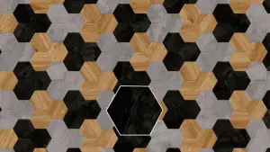 Виниловая плитка Moduleo Moods Hexagon Mustang Slate 70998 
